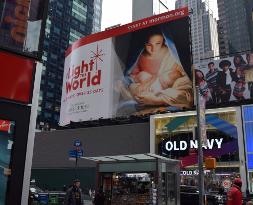 Light the World Billboard 2017, Times Square, New York City (120'x75' 9,375 sq ft)